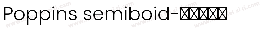 Poppins semiboid字体转换